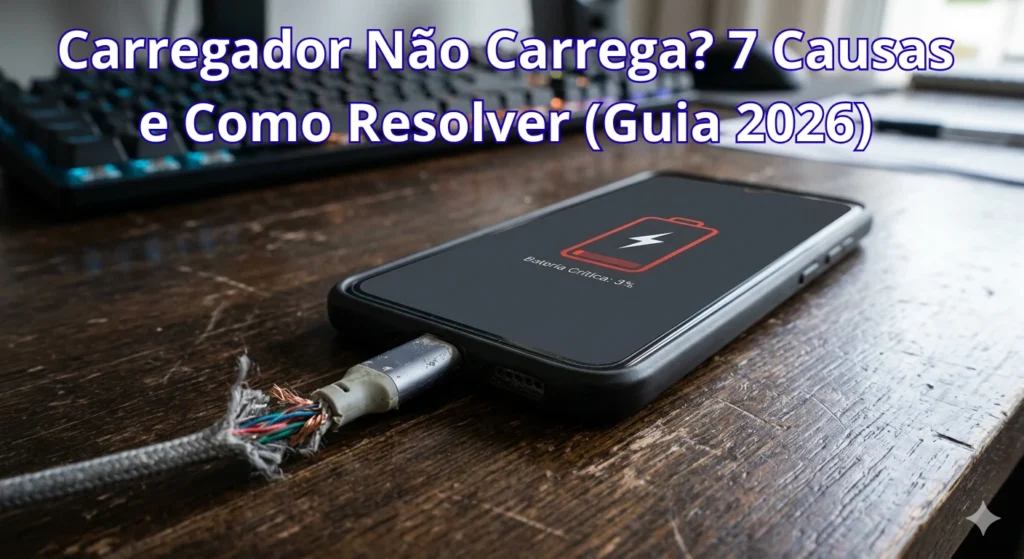 🔌 Carregador Não Carrega? 7 Causas e Como Resolver (Guia 2026)