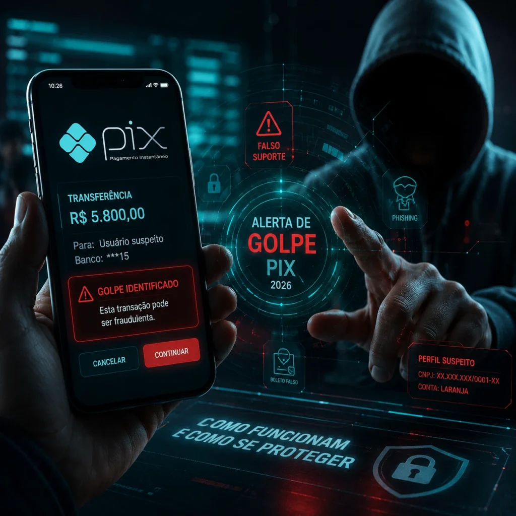 Golpes PIX em 2026: Como Funcionam e Como se Proteger